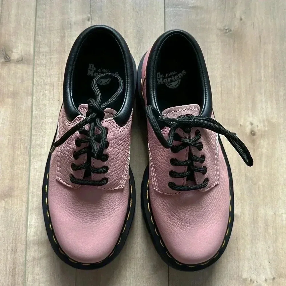 NEW Dr. Martens 8053 Quad Leather Platform Pink/Peach Women’s Sz 5 Men’s 4